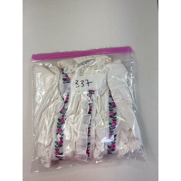 Seidensticker White Floral Embroidered Lace Trim Blouse Top Size 38 Vintage - Picture 16 of 16